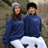 Navy Mockneck Sweatshirt