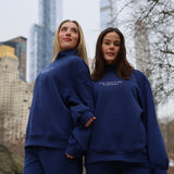 Navy Mockneck Sweatshirt