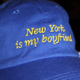 New York is my Boyfriend Baseball Hat- Royal Blue