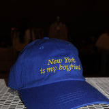 New York is my Boyfriend Baseball Hat- Royal Blue