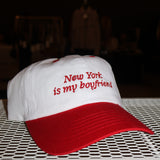 New York is my Boyfriend Baseball Hat- Red