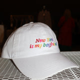 New York is my Boyfriend Baseball Hat- Rainbow