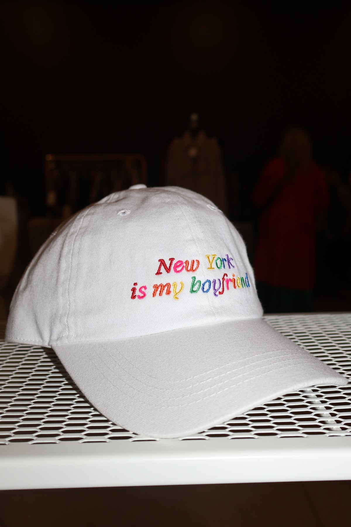 New York Is My Boyfriend Baseball Cap bootaybag “New York is my Boyfriend” Hat?Embroidery by NYES  main image 2