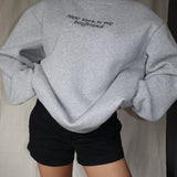 New York is my Boyfriend Mockneck Sweatshirt