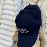 New York is my Boyfriend Baseball Hat- Navy/White