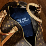 New York is my Boyfriend Baseball Hat- Navy/White