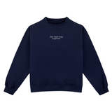 Navy Mockneck Sweatshirt