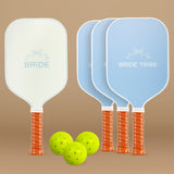 Bride & Bride Tribe Pickleball Paddles and Pickleballs (Set of 4)