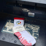 New York is my boyfriend x Scrolls Pilates Grip Socks